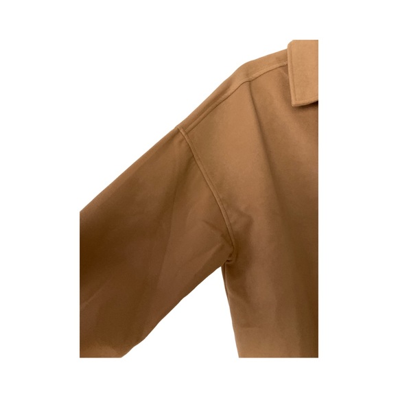 Missguided Tall Oversized Camel Shacket Size 8 NWT - Picture 4 of 8